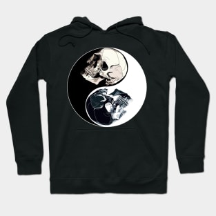 Skull Yin Yang symbol Hoodie